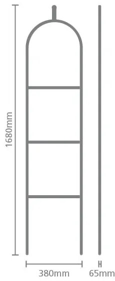 Indossatore nero in acciaio Linn Dressboy – Brabantia