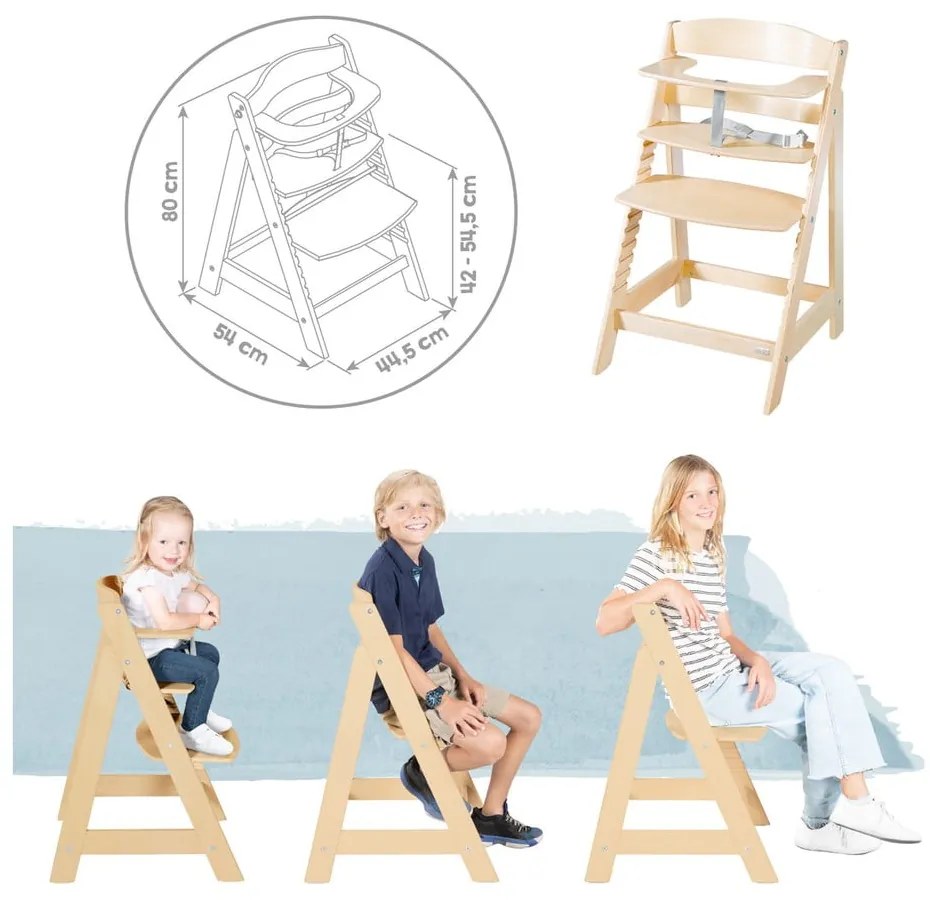 Seggiolone beige/di colore naturale Born Up 2in1 Luxe – Roba