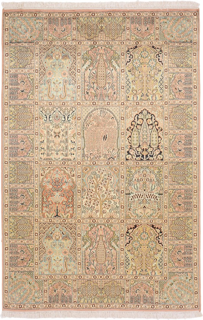 Cashmere Silk Tappeto 120 x 190 (Indian) Annodato A Mano
