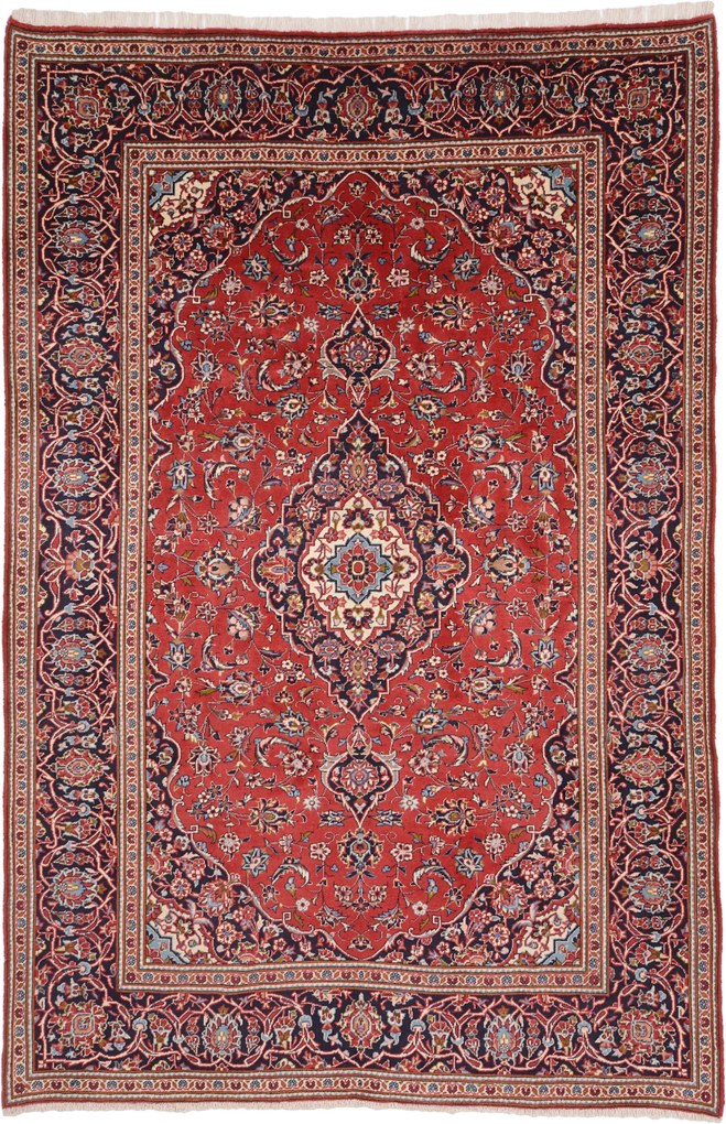Kashan Tappeto persiano 200x300 (Iran) Annodato A Mano