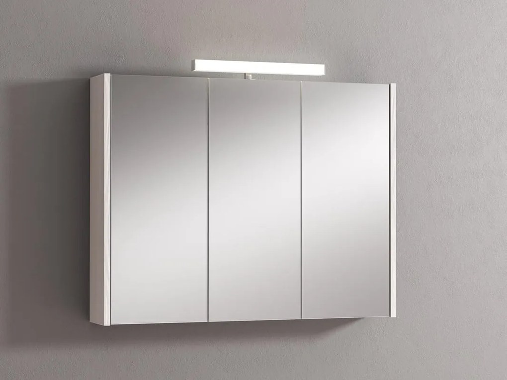 Pensile con luce Akira larice L 90 x H 70 x P 15.5 cm