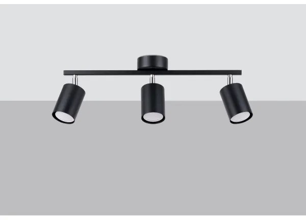 Sollux SL.1128 - Luce Spot LEMMI 3xGU10/40W/230V nero