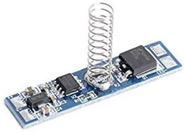 DIMMER TOUCH 12V 24V 8A PER PROFILI IN ALLUMINIO E STRISCE STRIP LED CON INDICATORE LED BLU CON MEMORIA