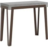 Consolle Allungabile 90-300x40x77 cm in Nobilitato Grigio