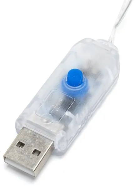 Aigostar - Catena luminosa LED decorativa 40 LED/5W/USB 9 m bianco caldo