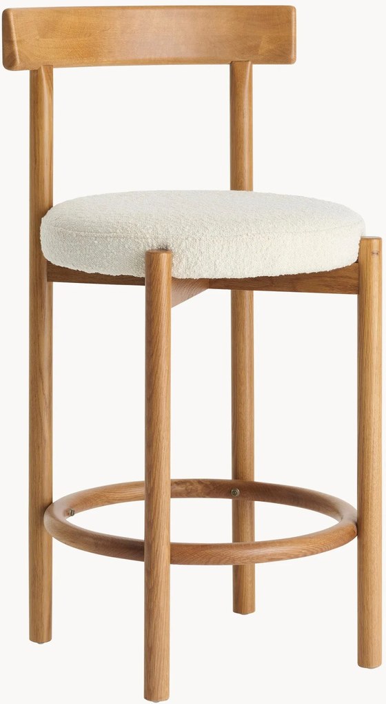 Sedia da bar in bouclé Merianda