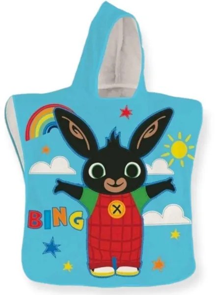 Trade Shop - Bing Poncho In Microfibra 50*100 Cm Telo Per Bambini Mare Spiaggia Doccia Bagno