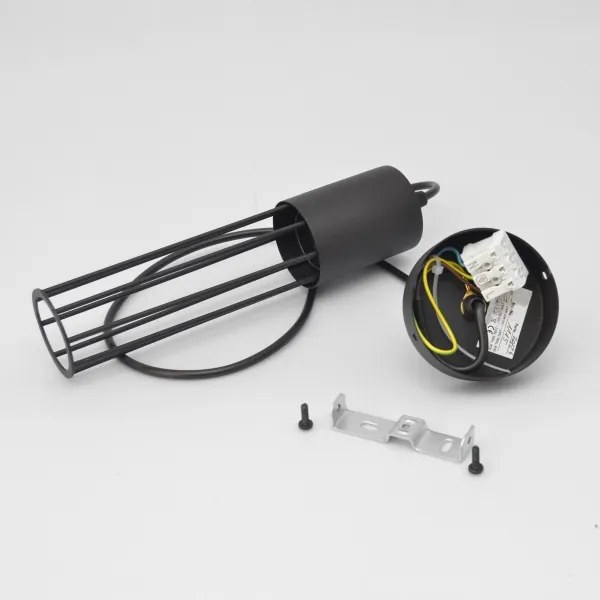 Lampadario a sospensione con filo MELODY 1xE27/15W/230V nero
