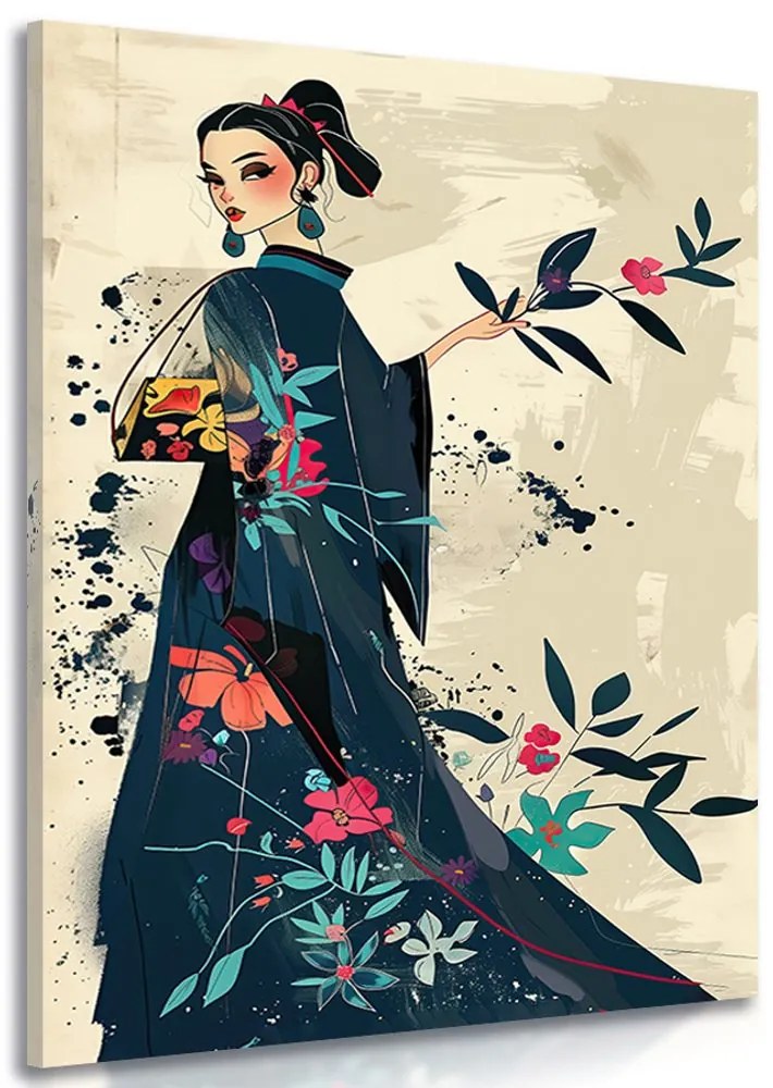 Stampa su tela – Japandi icona di moda