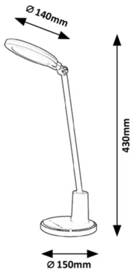 Rabalux - Lampada touch da tavolo LED LED/10W/230V 3000-6000K
