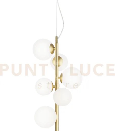 Perlage lampadario a sospensione 6 luci attacco g9 lampadine inclus...