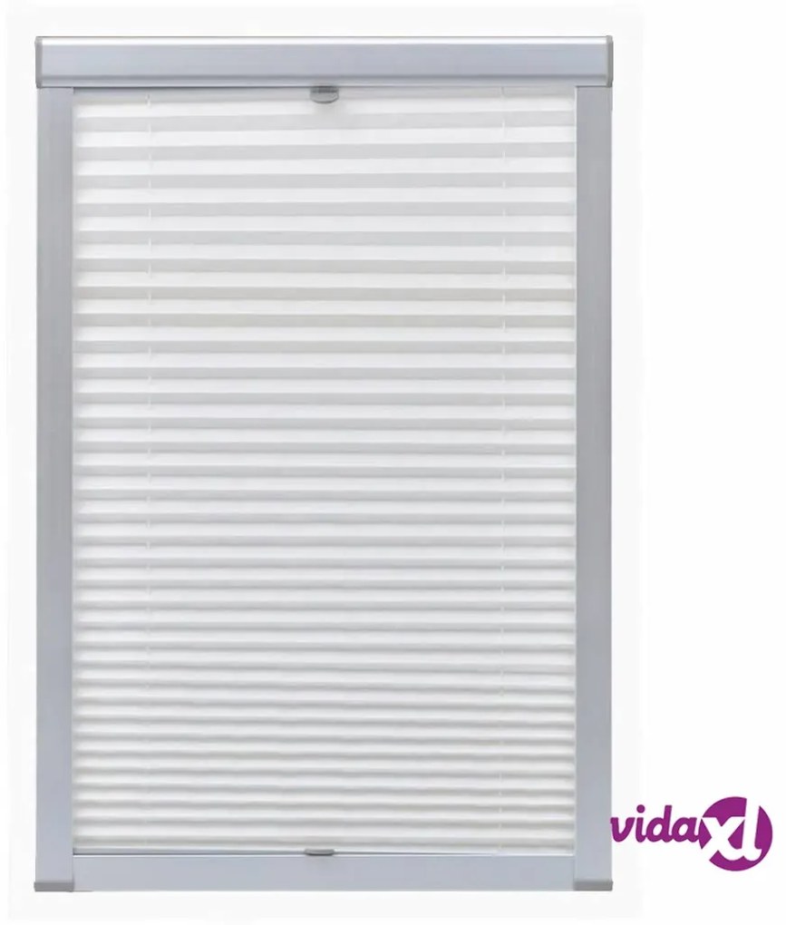vidaXL Tenda Plissettata Oscurante Bianca F06