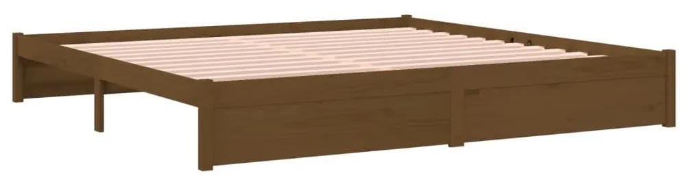 Giroletto marrone miele in legno massello 200x200 cm