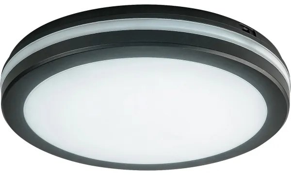Rabalux 77035 - Plafoniera da bagno a LED INDRE LED/28W/230V IP54 nera