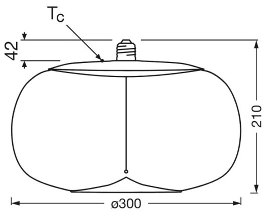 Lampadina LED VINTAGE FILAMENT E27/2,5W/230V 2700K - Osram