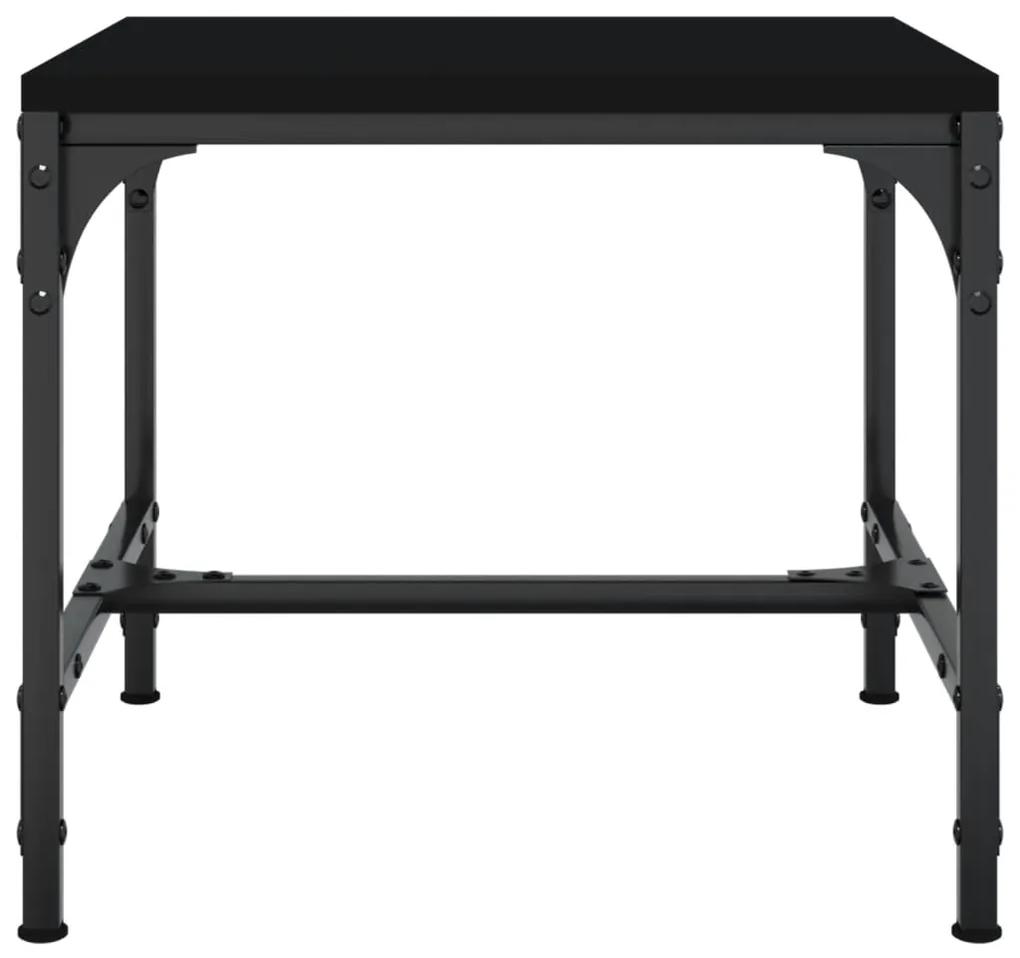 Tavolino Nero 40x40x35 cm in Legno Multistrato