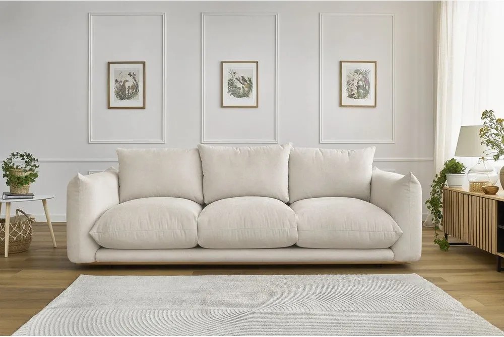 Divano color crema 265 cm Ernest – Bobochic Paris