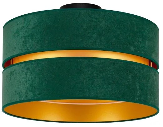 Duolla - Plafoniera DUO 1xE27/40W/230V diametro 40 cm verde/oro