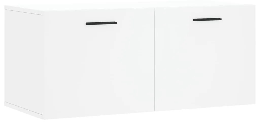 Mobile a parete bianco 80x36,5x35 cm in legno multistrato