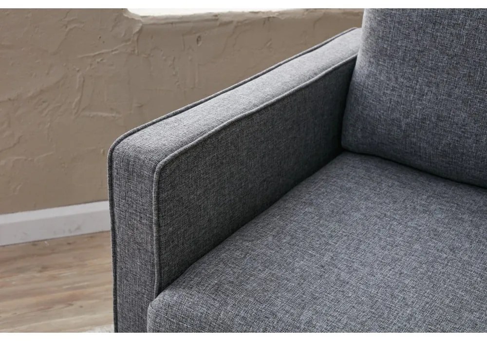 Divano letto grigio scuro 210 cm Eva - Balcab Home