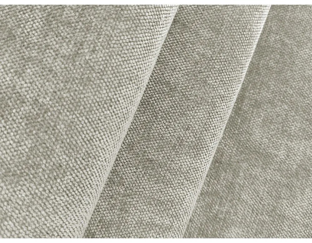 Divano angolare color crema allungabile/con contenitore (con penisola a sinistra/con chaise lounge) con rivestimento in ciniglia Lilo – Makamii