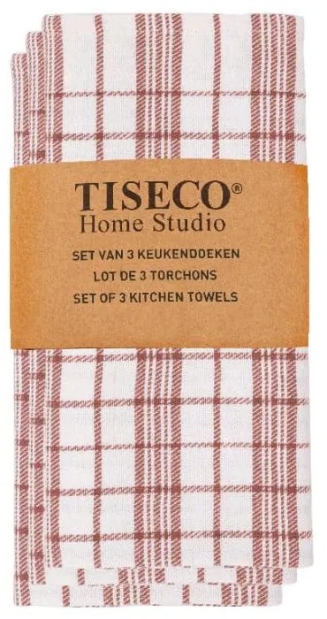 Asciugamani in cotone in set da 3 70x50 cm - Tiseco Home Studio