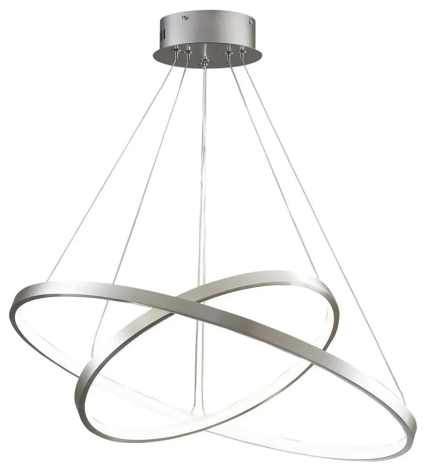 Lampadario LED a sospensione con filo LEA LED/35W/230V 4000K diametro 60 cm cromo