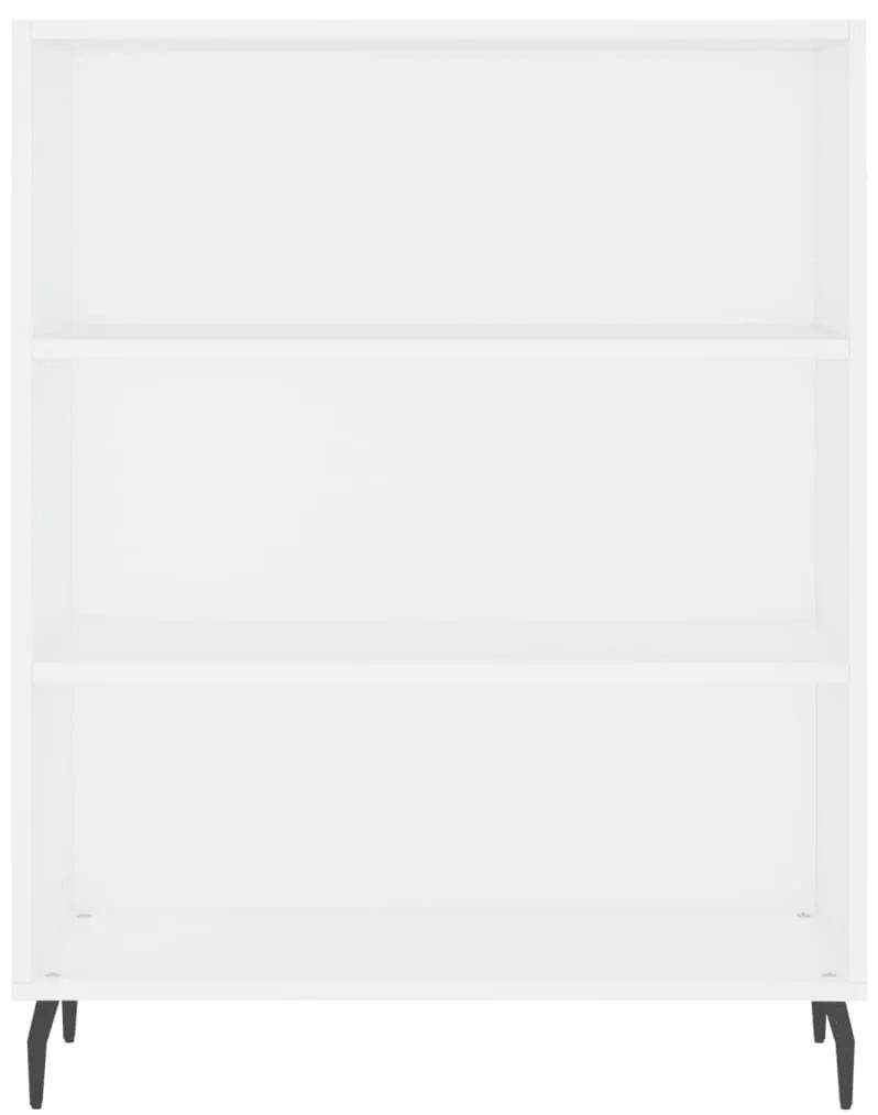 Credenza bianca 69,5x32,5x180 cm legno multistrato