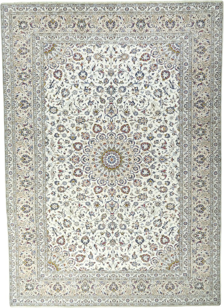 Kashan Tappeto persiano 300 x 410 Beige (Iran) Annodato A Mano