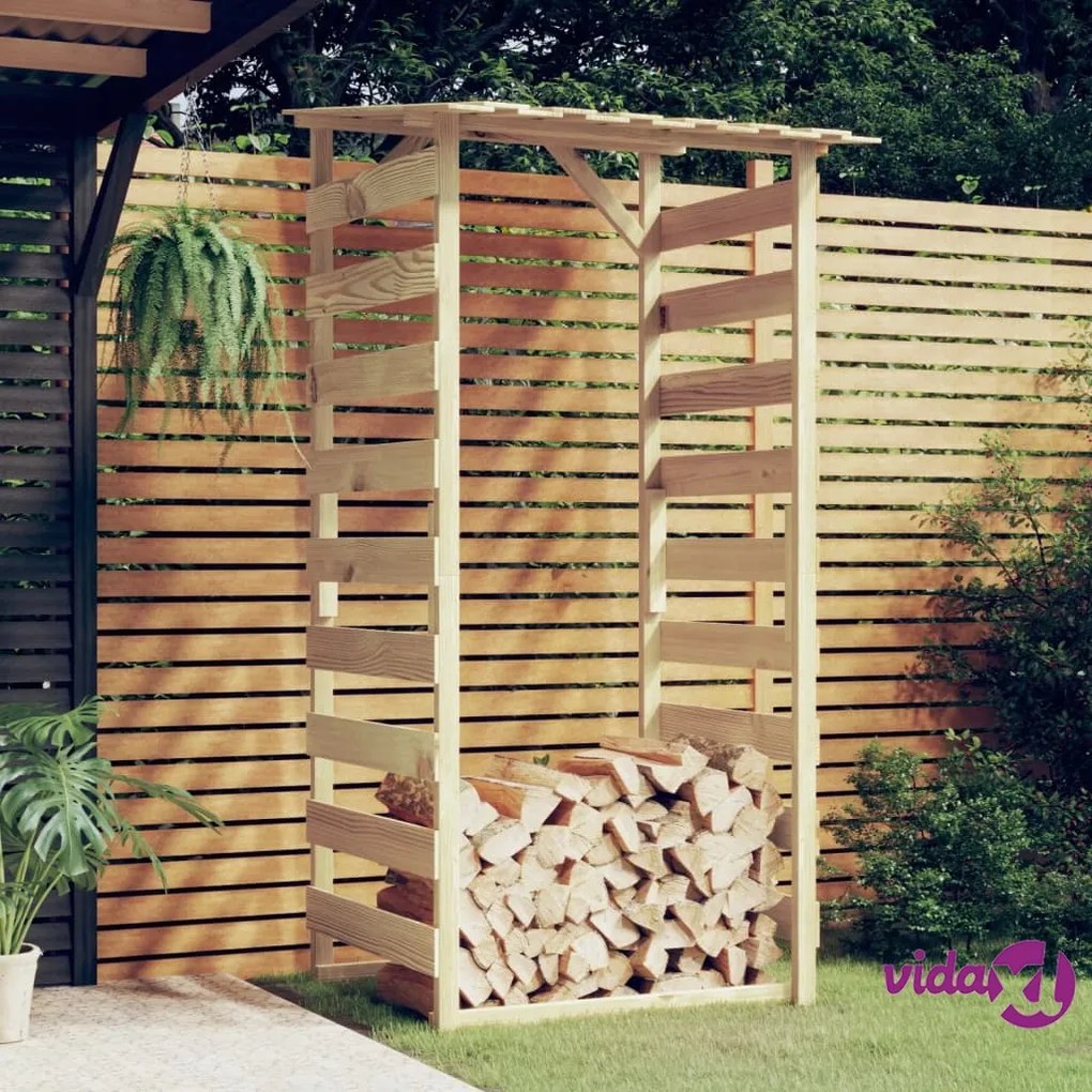 vidaXL Pergola con Tetto 100x90x200 cm in Legno di Pino Impregnato