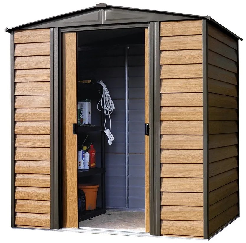 Casetta da giardino in metallo Woodridge 1,8 x 1,5 m Arrow