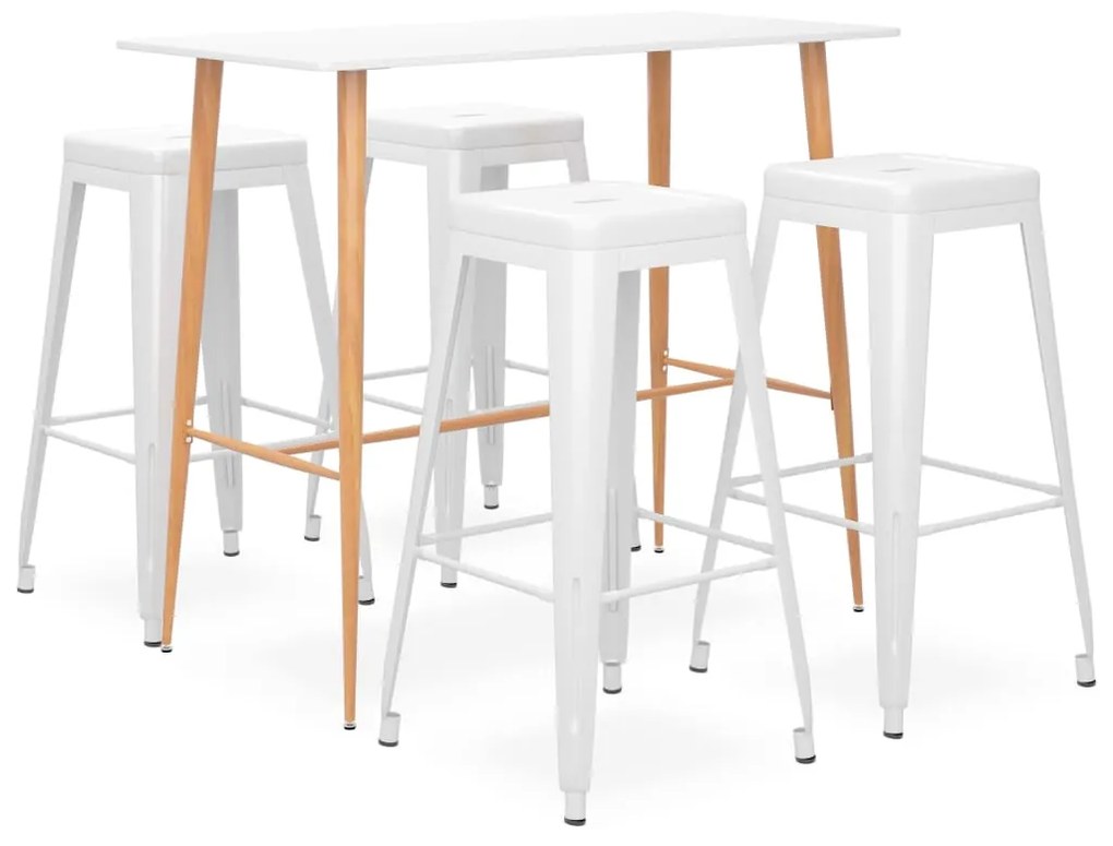 Set Da Bar 5 Pz Bianco /