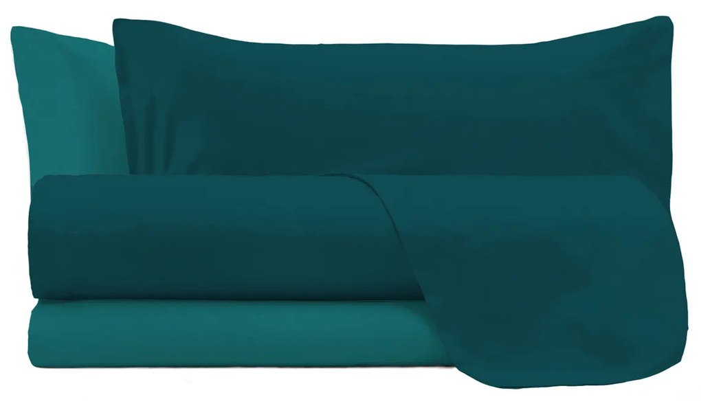 Completto letto matrimoniale double face petrolio Datex