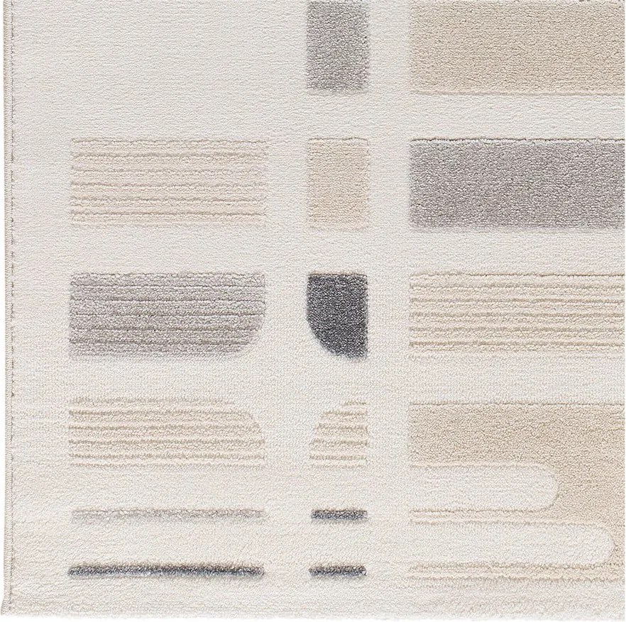 Tappeto grigio chiaro/avorio 160x230 cm Flora – Universal