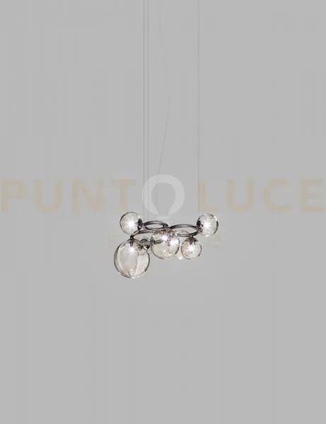 Puppet ring sospensione 7 fume' trasparente nickel nero satinato 7 ...