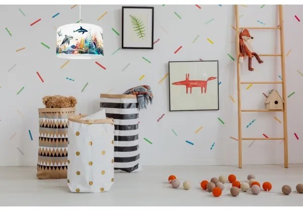 Lampadario per bambini OCEAN 1xE27/60W/230V