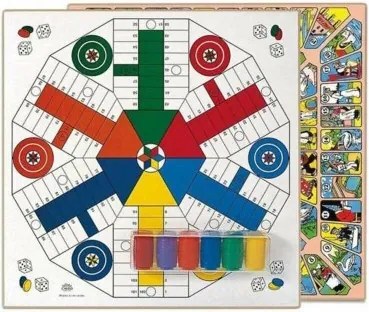 Tabellone per Parcheesi e Gioco dell'Oca Cayro T-138/6/A 40 x 40 cm