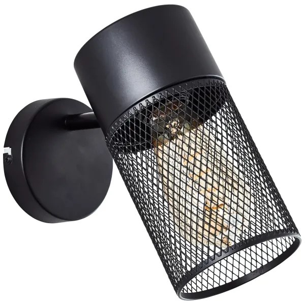 Brilliant - Faretto da parete KAMOLO 1xE27/40W/230V nero