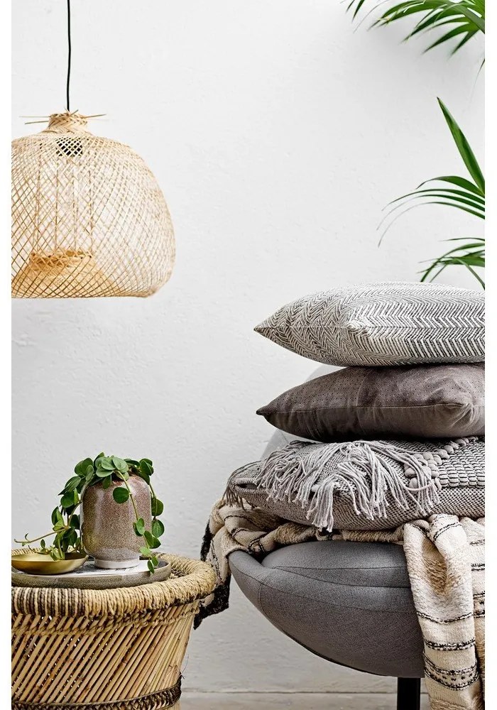 Lampadario a sospensione colore naturale con paralume in bambù ø 42 cm Rodi - Bloomingville