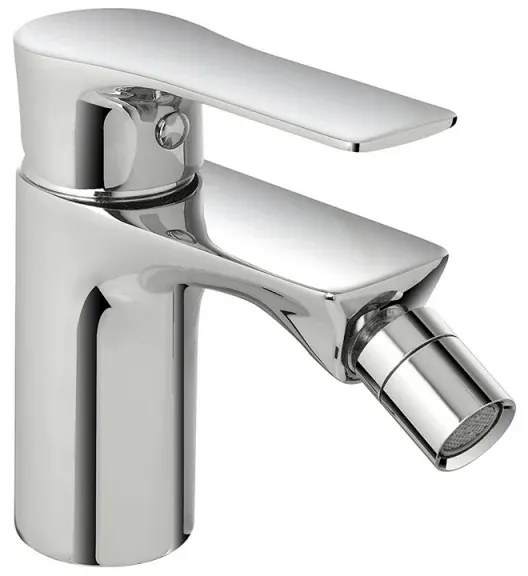 Miscelatore bidet Flat in ottone cromato con piletta click clack