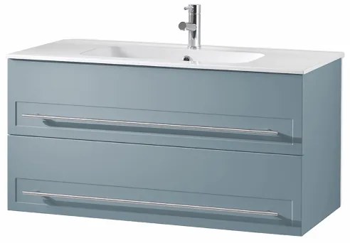 Mobile bagno sospeso ZOE 80 cm Denim con 2 cassetti