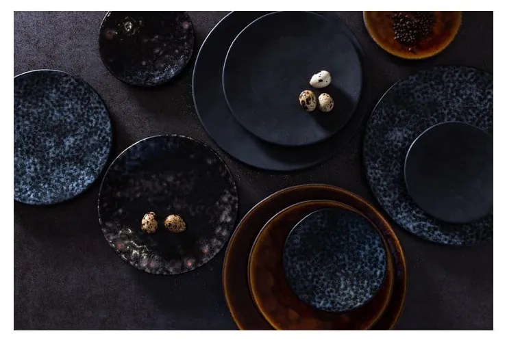 Vassoio in gres marrone , ⌀ 28 cm Roda - Costa Nova