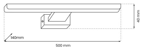 Lampada LED da quadro PINTO LED/12W/230V bianco