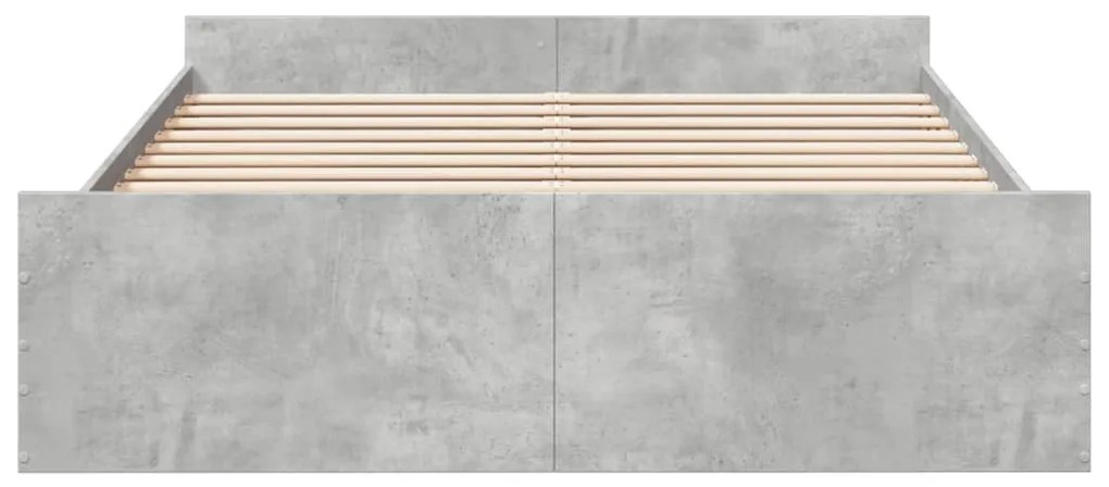 Giroletto cassetti grigio cemento 150x200 cm legno multistrato