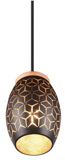 Apparecchio a sospensione nero ø 15 cm Bidar - Reality