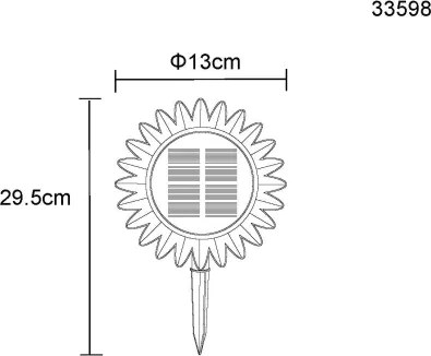 Globo 33598 - Lampada LED solare LED/0,06W/3V IP44