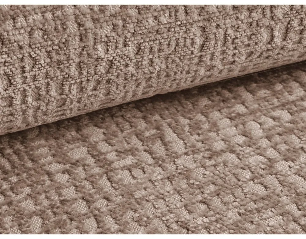 Letto matrimoniale imbottito rosa chiaro con contenitore e rete inclusi 180x200 cm Noho – Makamii