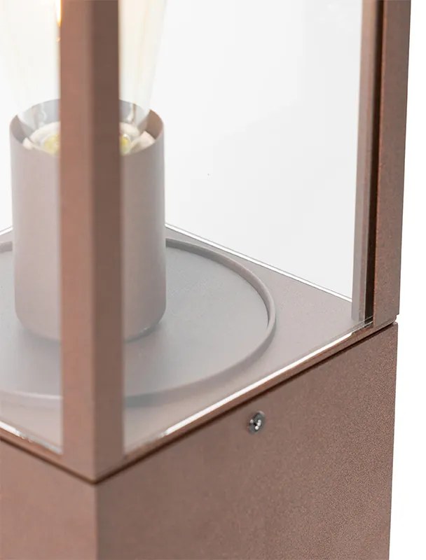 Lampada da esterno industriale in piedi marrone ruggine 40 cm IP44 - Charlois