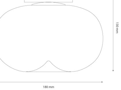 Plafoniera LED VASO LED/4W/230V diametro 18 cm oro/fumé