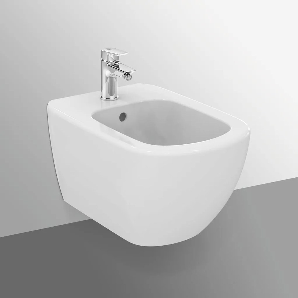 Ideal Standard Tesi T3552V1 Bidet sospeso monoforo fissaggi nascosti Bianco Seta